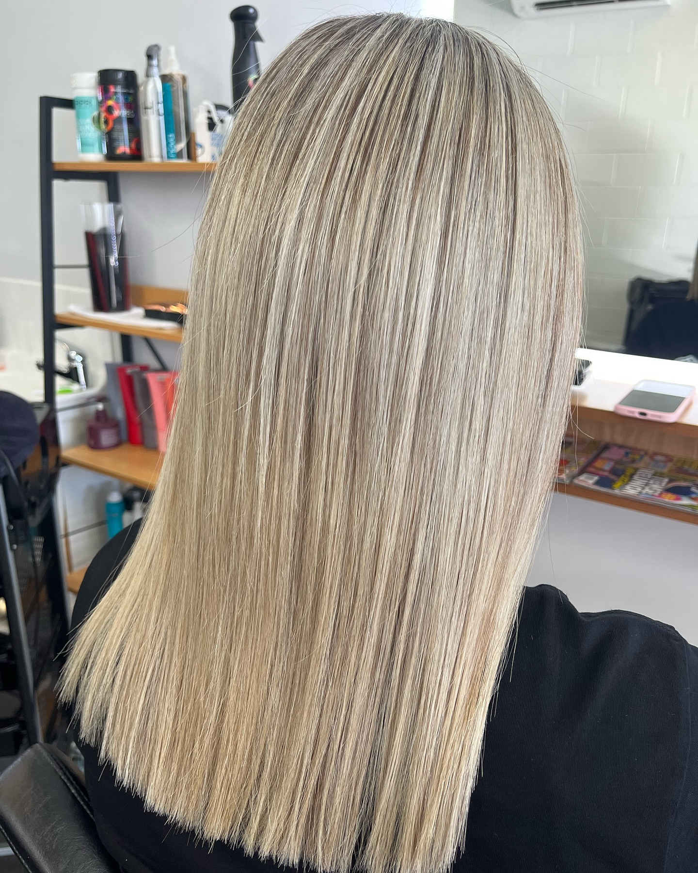 Cool blonde balayage finished at Mane Attraction, Taupō